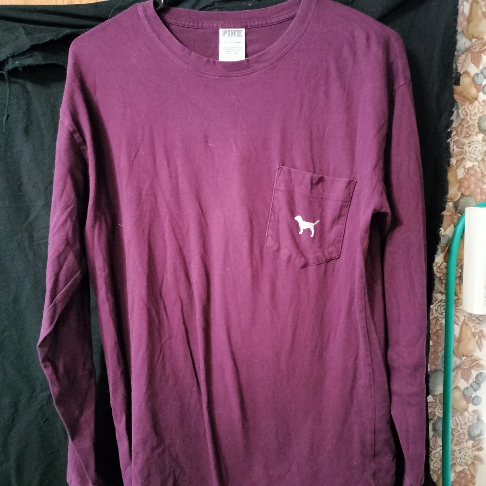 Women's Classic Long Sleeve Tee in Rich Purple Pink From Victoria's Secret